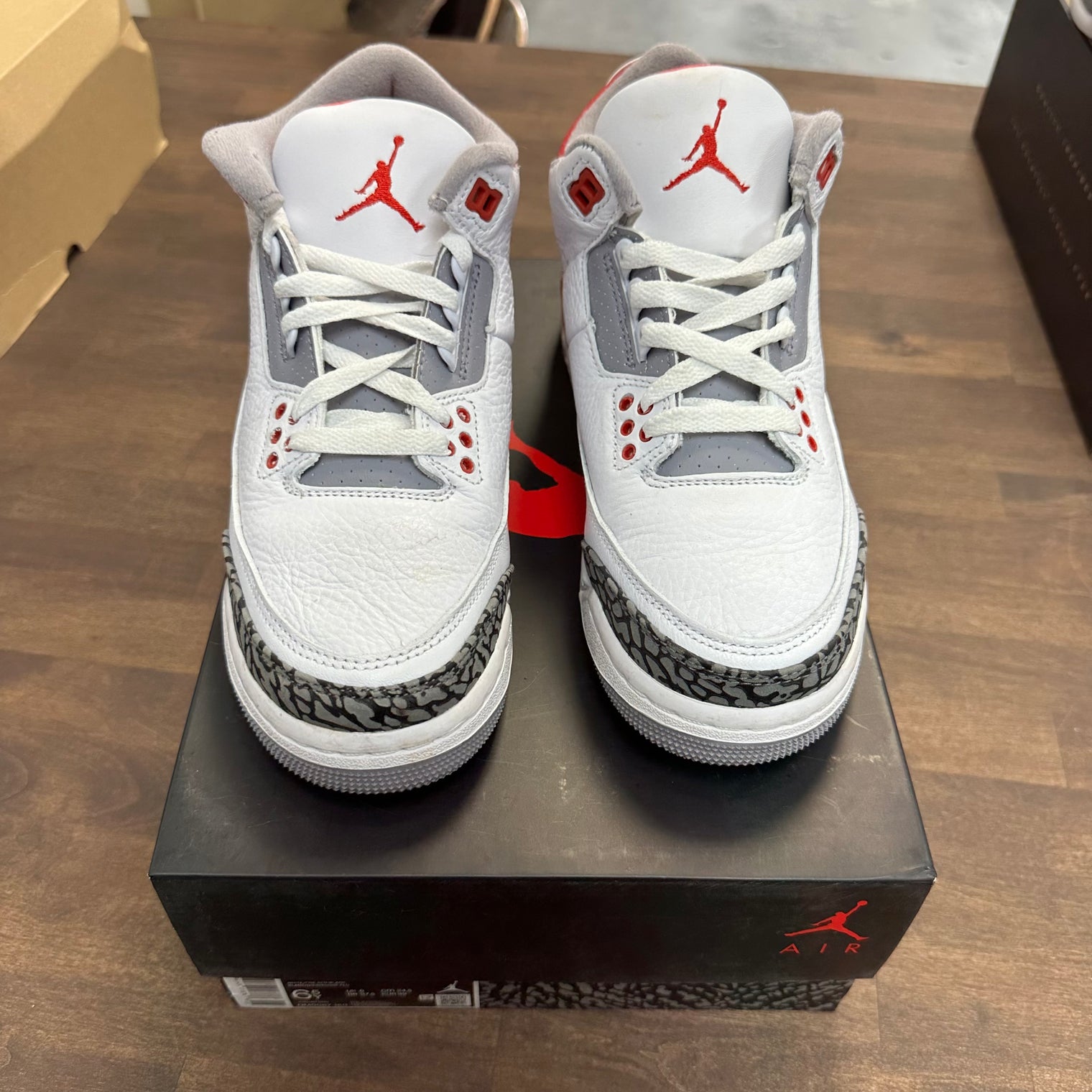 Fire Red Jordan 3 (GS) (USED)