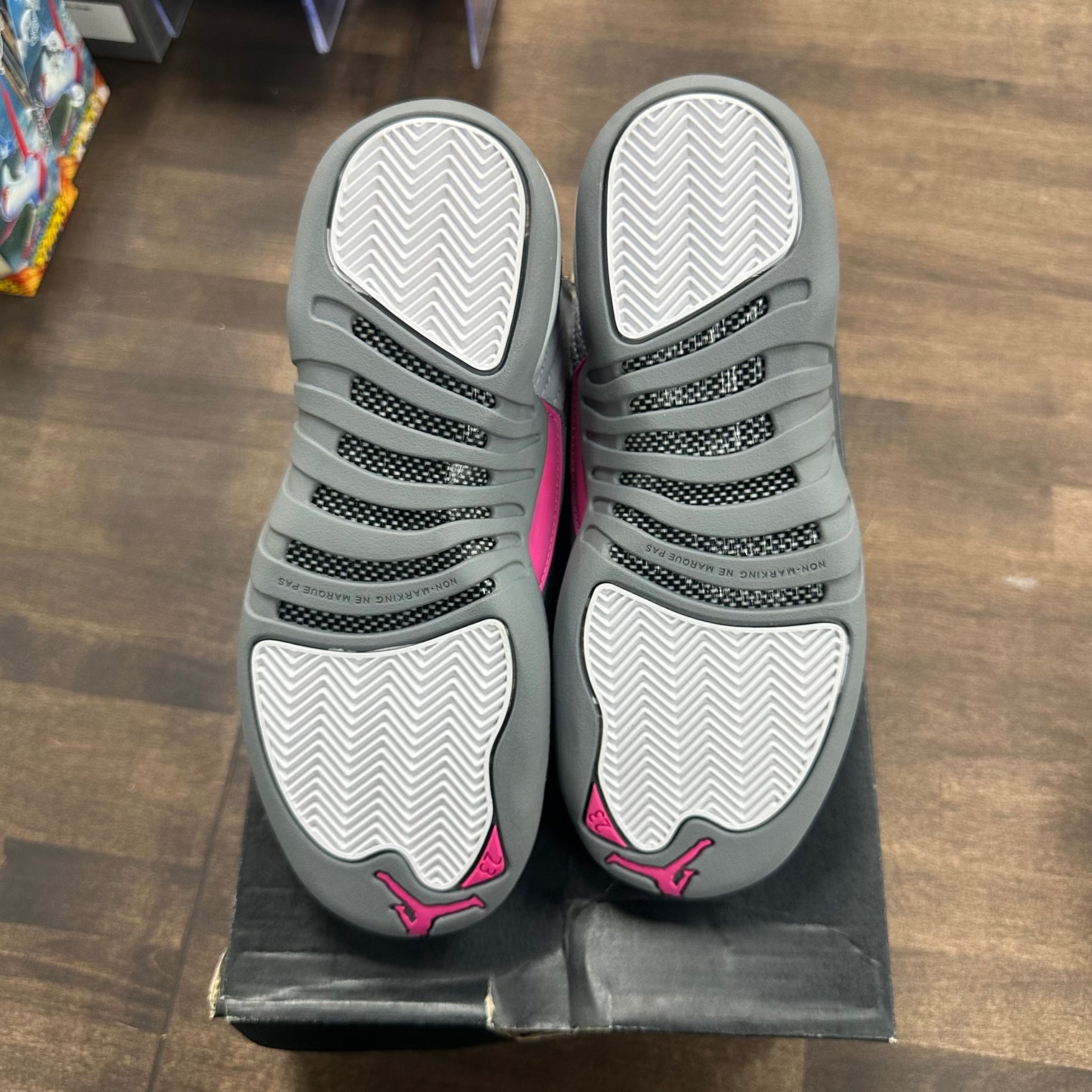 (GS) Wolf Grey Vivid Pink Jordan 12