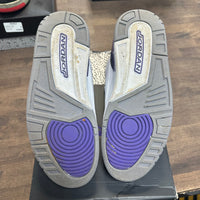Dark Iris Jordan 3 (USED,No Insole)