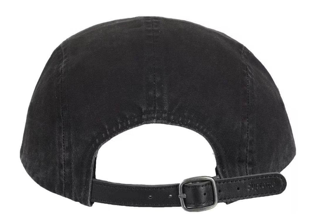 Washed Chino Twill Supreme Camp Cap Black