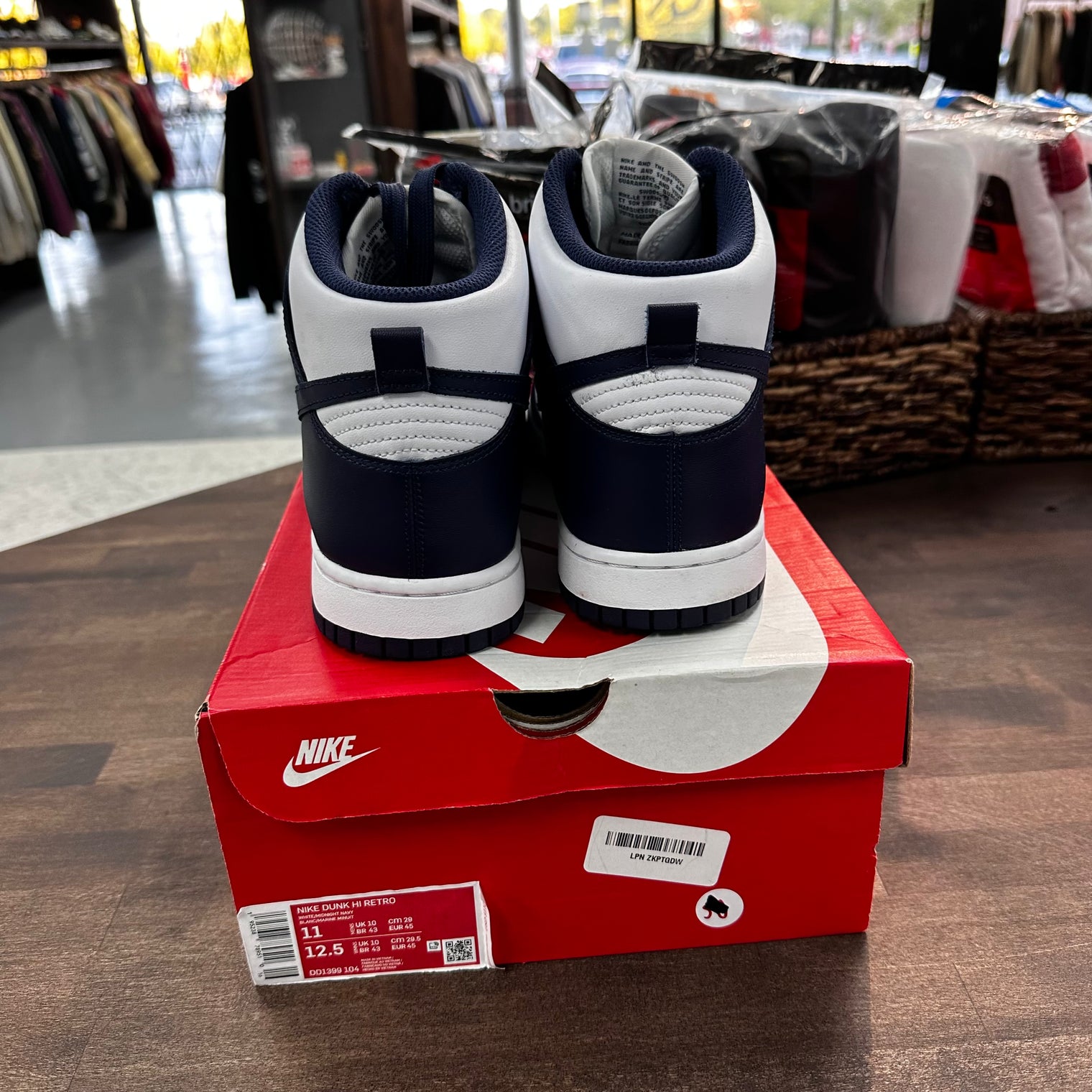 Championship Navy Dunk High (USED)