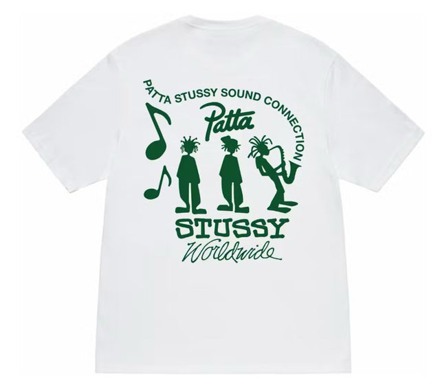 Stussy Patta Tee White Green