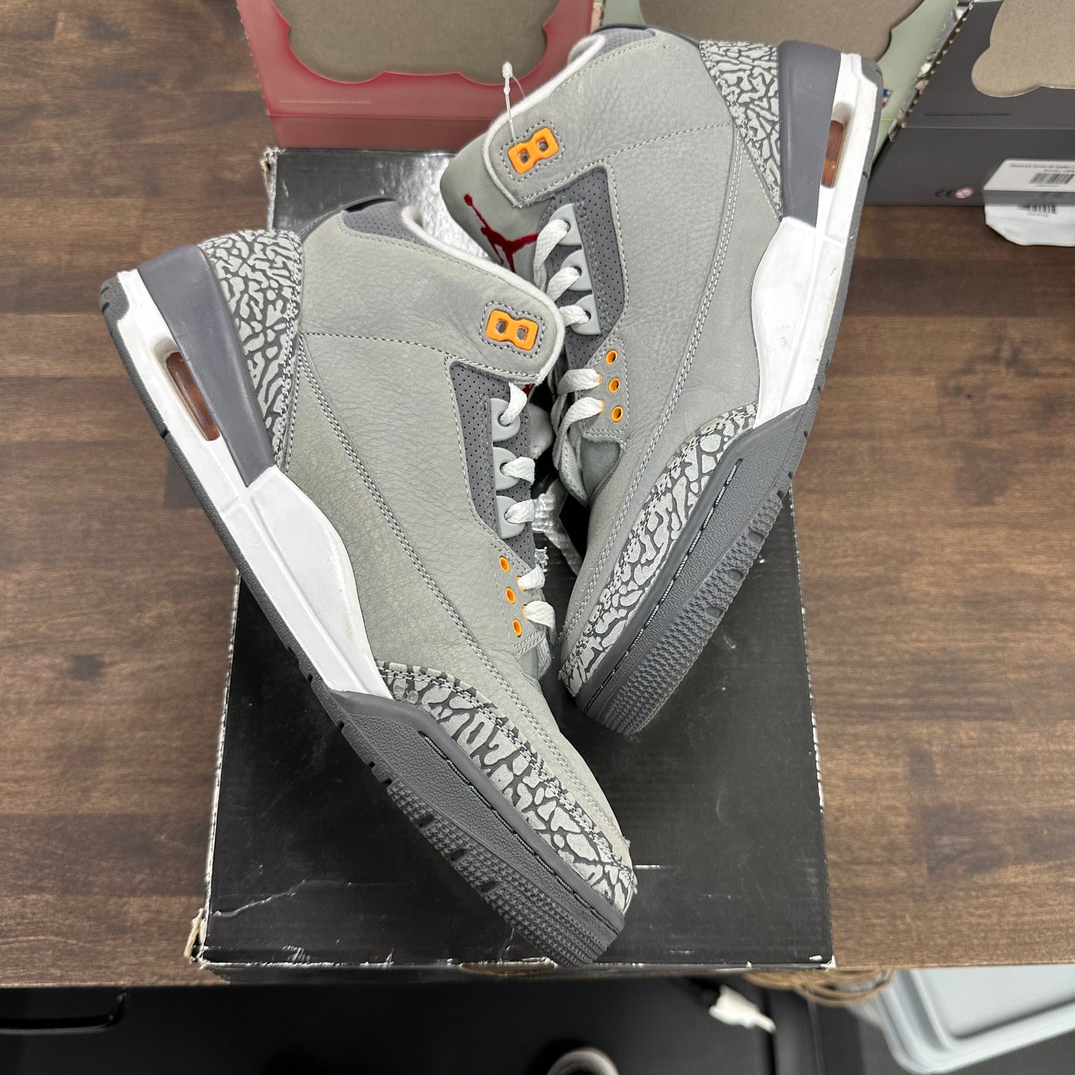 Cool Grey Jordan 3 (USED, No Box)