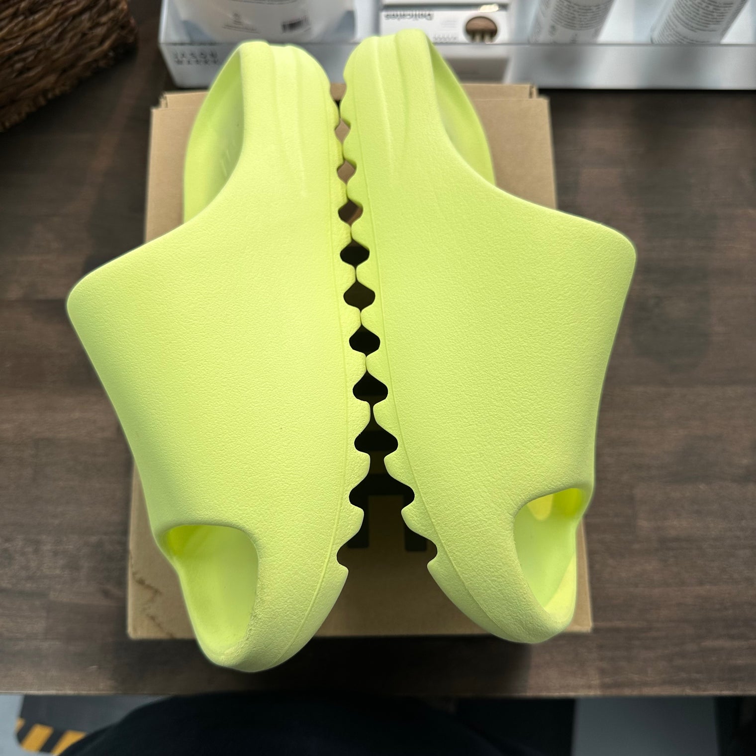 Green Glow Yeezy Slide (USED)