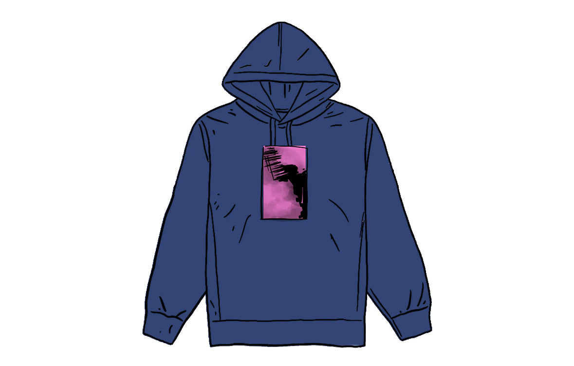 Supreme My Bloody Valentines Hoodie Washed Navy