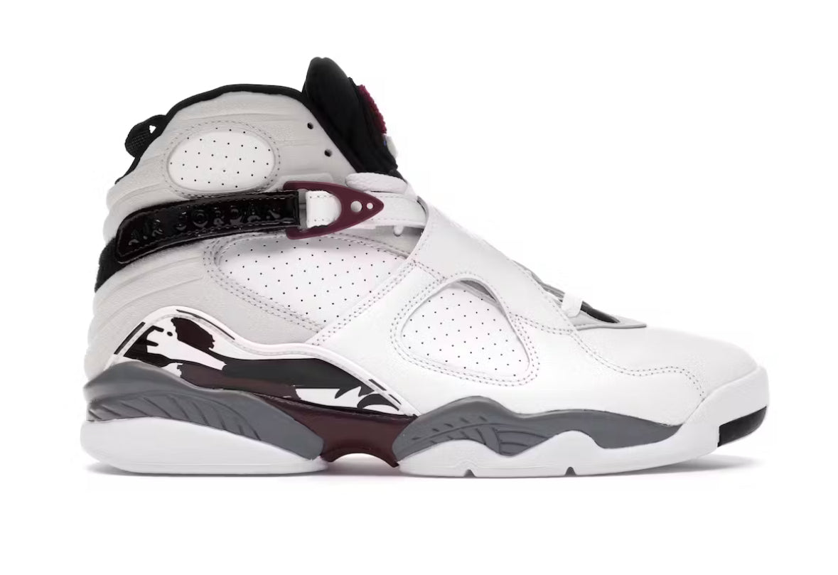 White Burgundy Jordan 8 Retro (W)