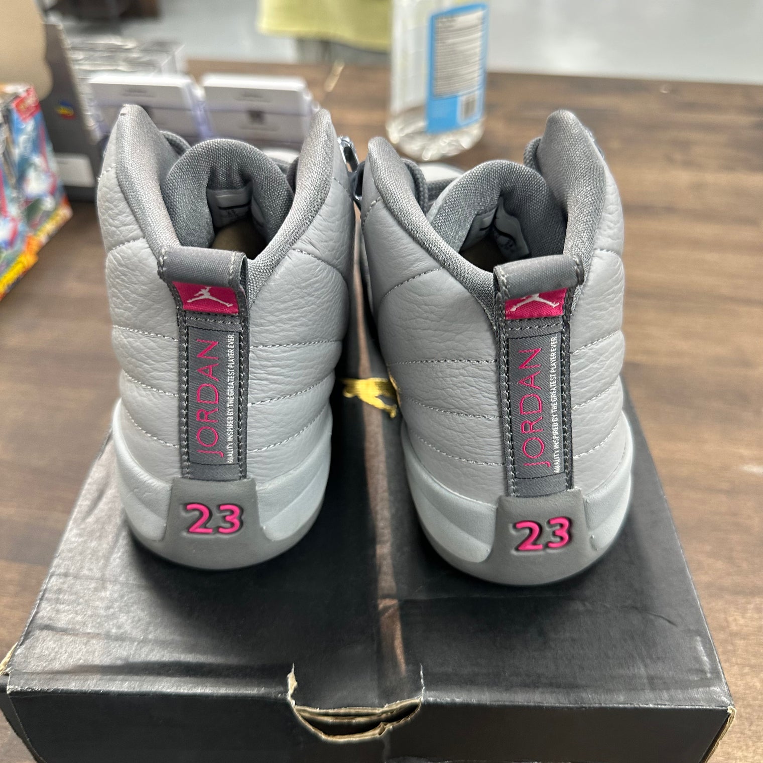 (GS) Wolf Grey Vivid Pink Jordan 12