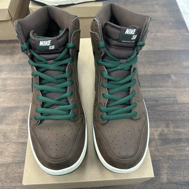 Brown Vegan Leather SB Dunk High (USED,No Box)
