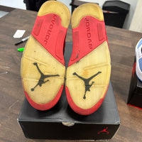 Red Suede Jordan 5 (USED)