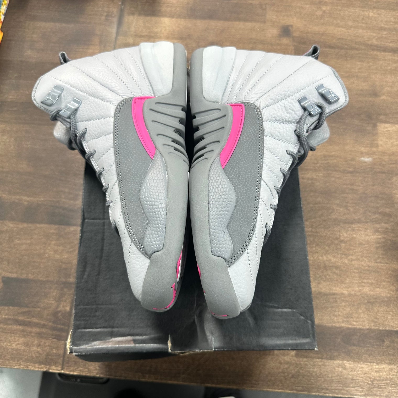 (GS) Wolf Grey Vivid Pink Jordan 12