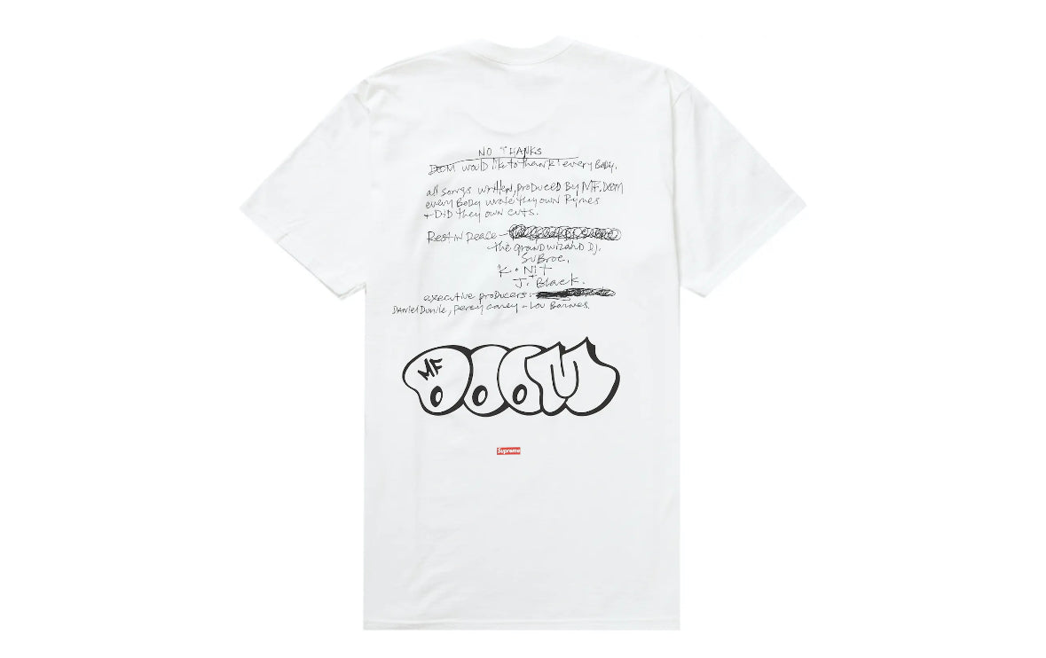 Supreme MF Doom Tee White