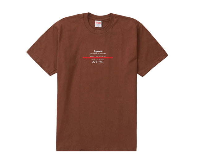 Supreme Standard Tee Brown