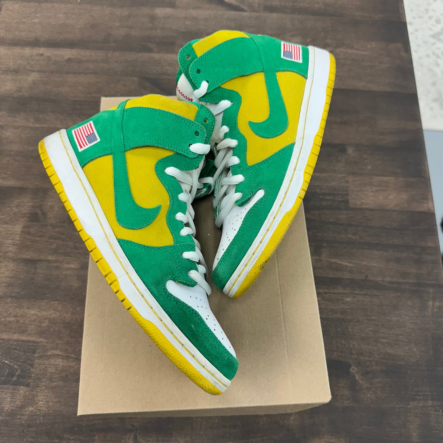 Oakland Athletic Dept SB Dunk High (USED, No Box)