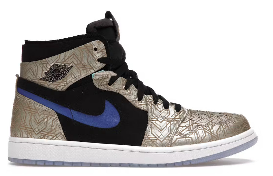 Gold Laser Jordan 1 Zoom Air CMFT