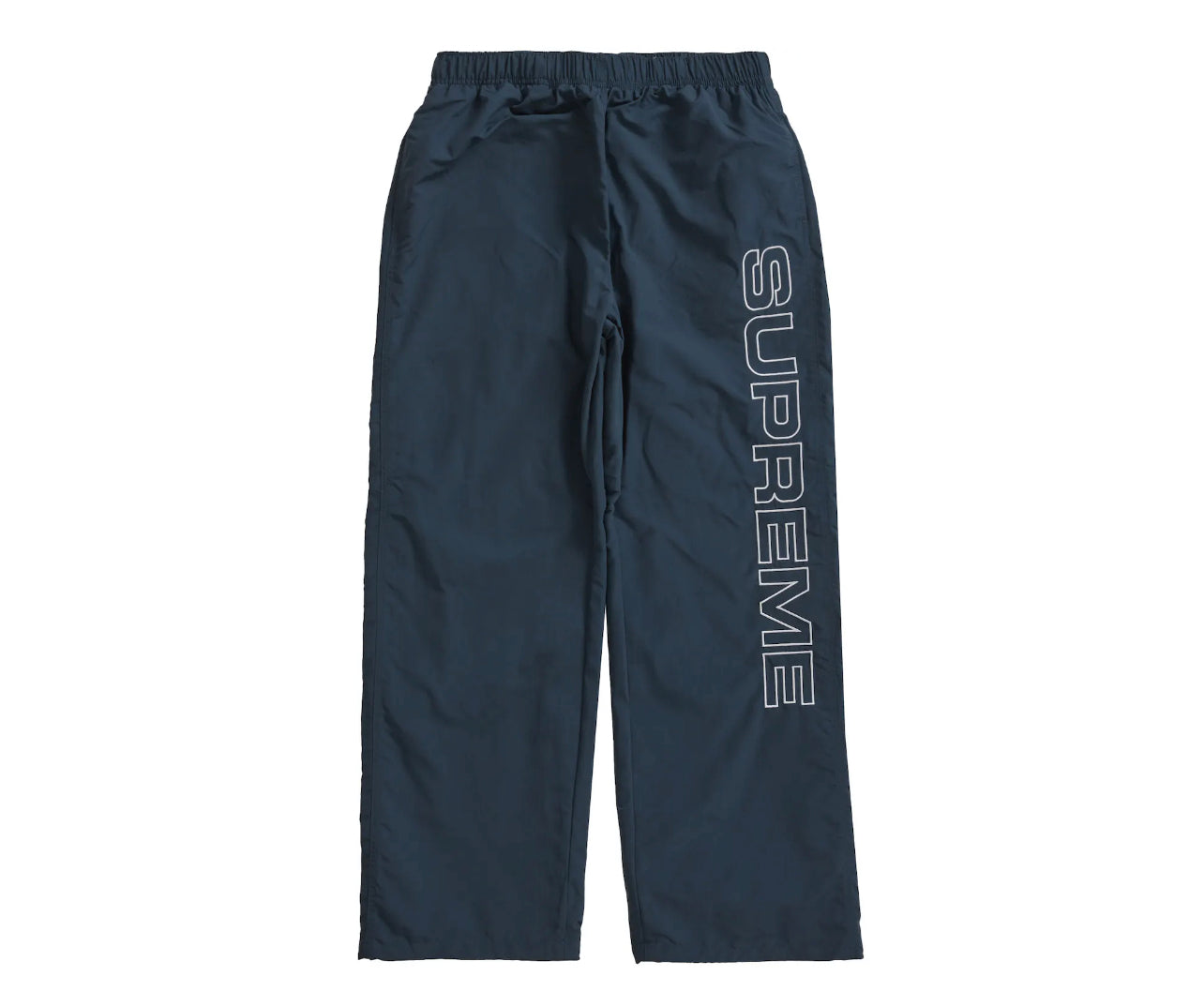 Supreme Spellout Embroidered Track Pants Dark Blue