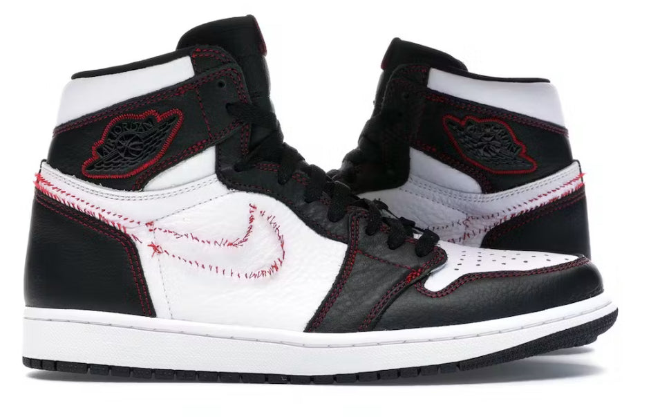 Defiant Black White Gym Red Jordan 1 High