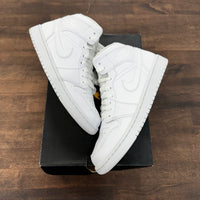 Triple White Jordan 1 Mid (USED)