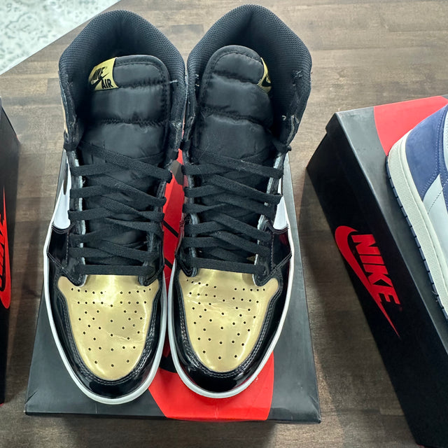 Gold Toe Patent Jordan 1 High (USED)