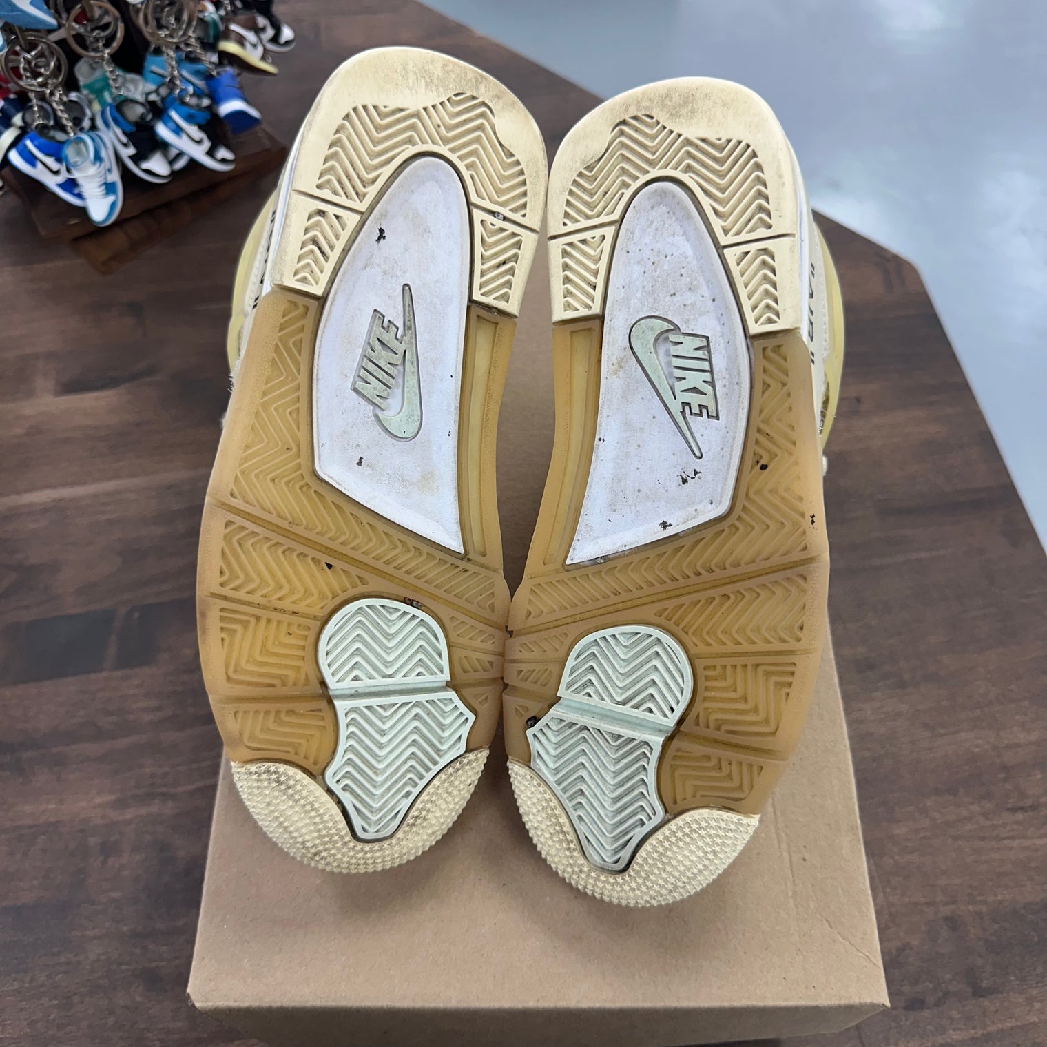 Off White Jordan 4 Sail (W) (USED, No Box, No Insoles)
