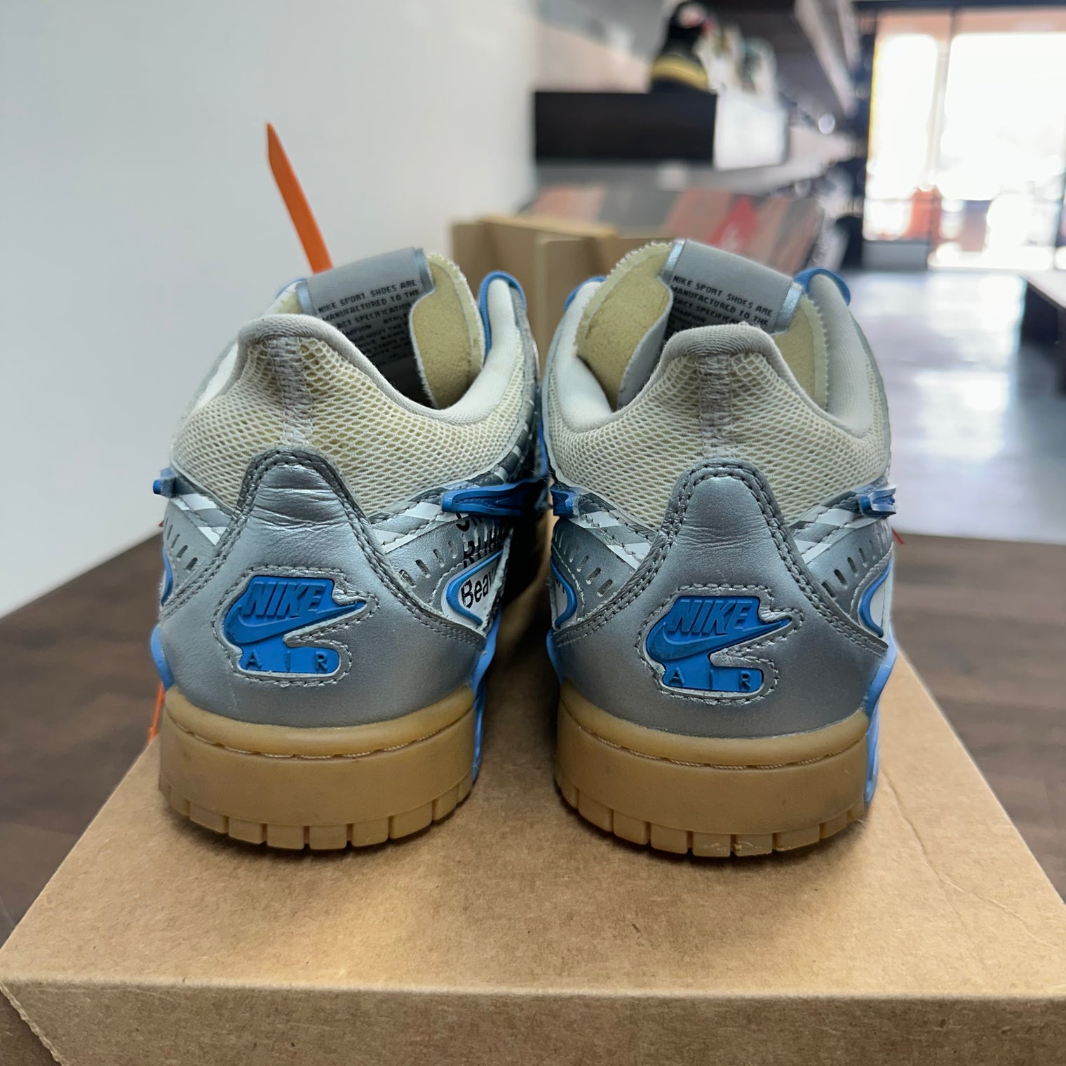 Off White Rubber Dunk UNC (USED, No Box)