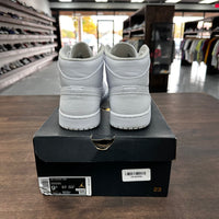 Triple White Jordan 1 Mid (USED)