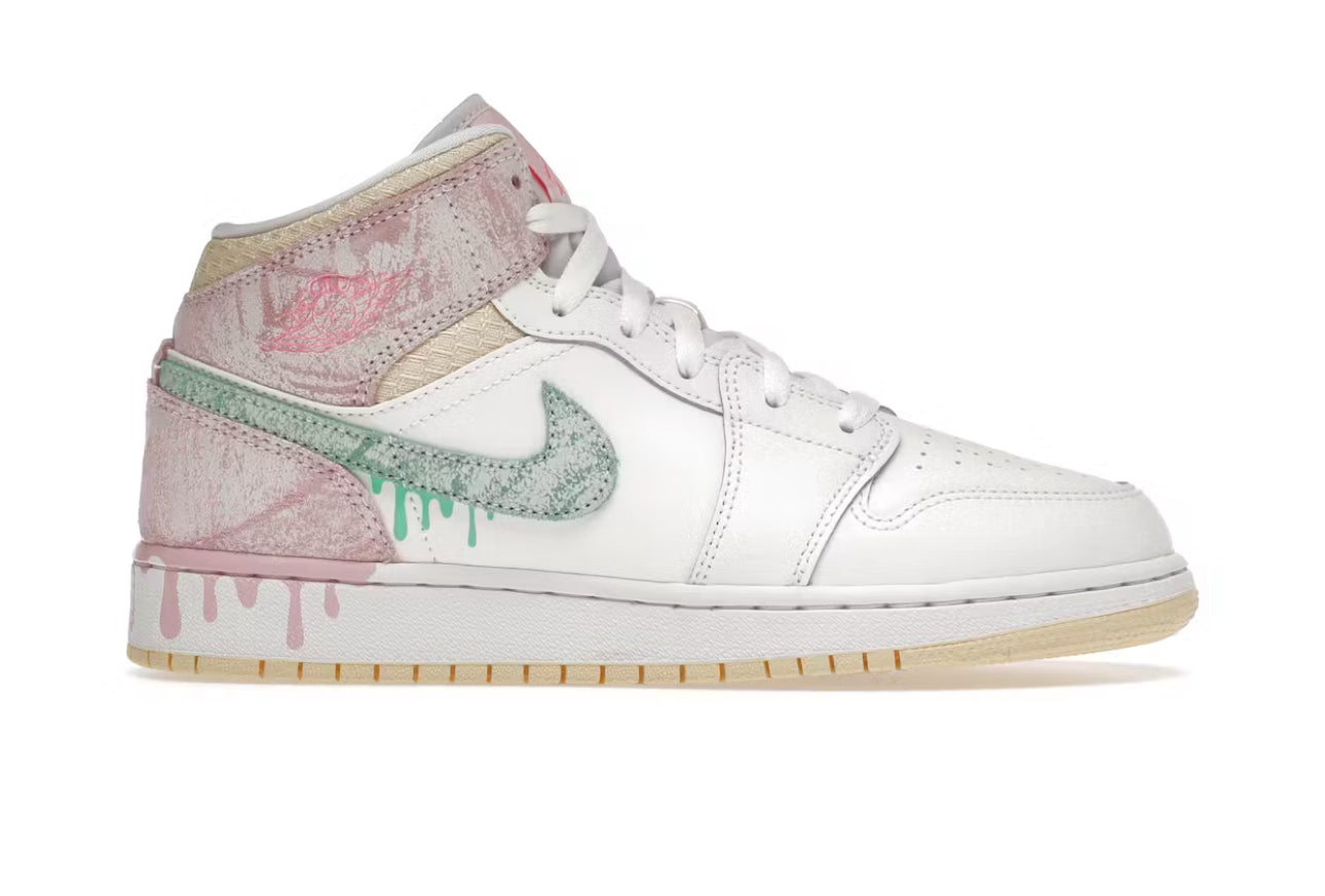 Paint Drip Jordan 1 Mid (GS)