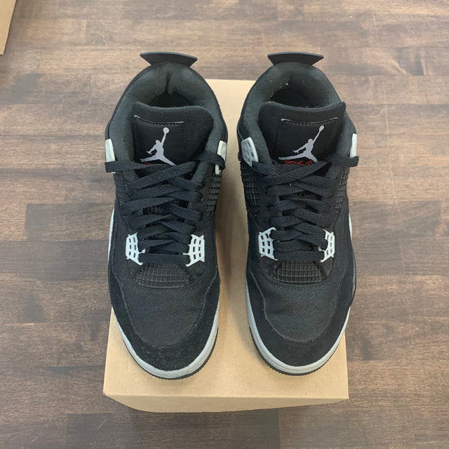 Jordan 4 Black Canvas (USED NO BOX)