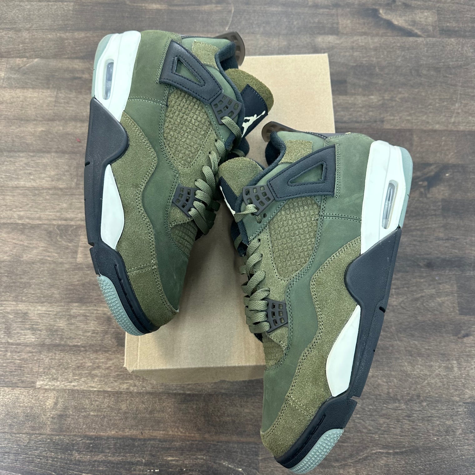 Craft Olive Jordan 4 (USED, No Box)