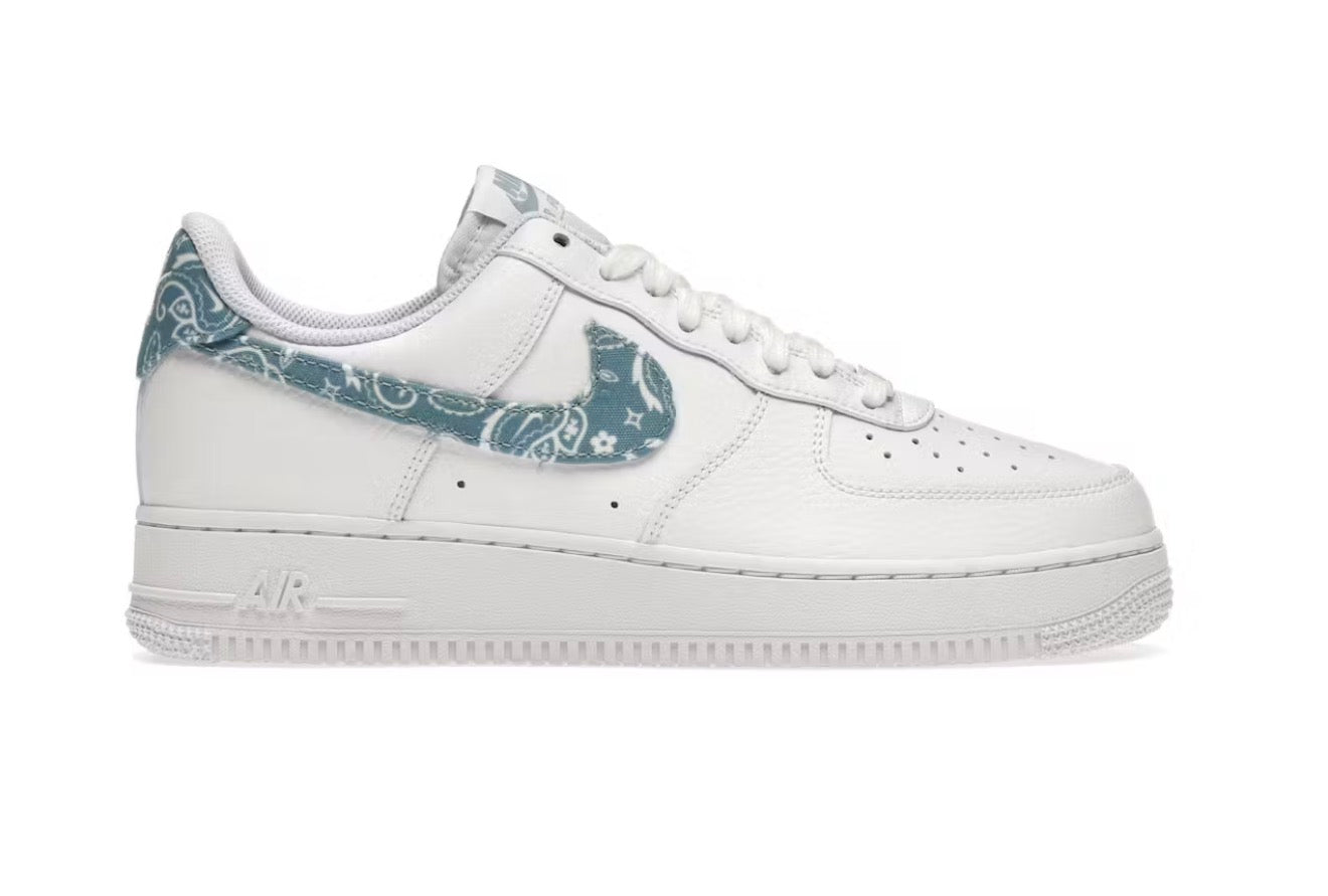 White Worn Blue Paisley Air Force 1 Low 07 Essential (Women's)