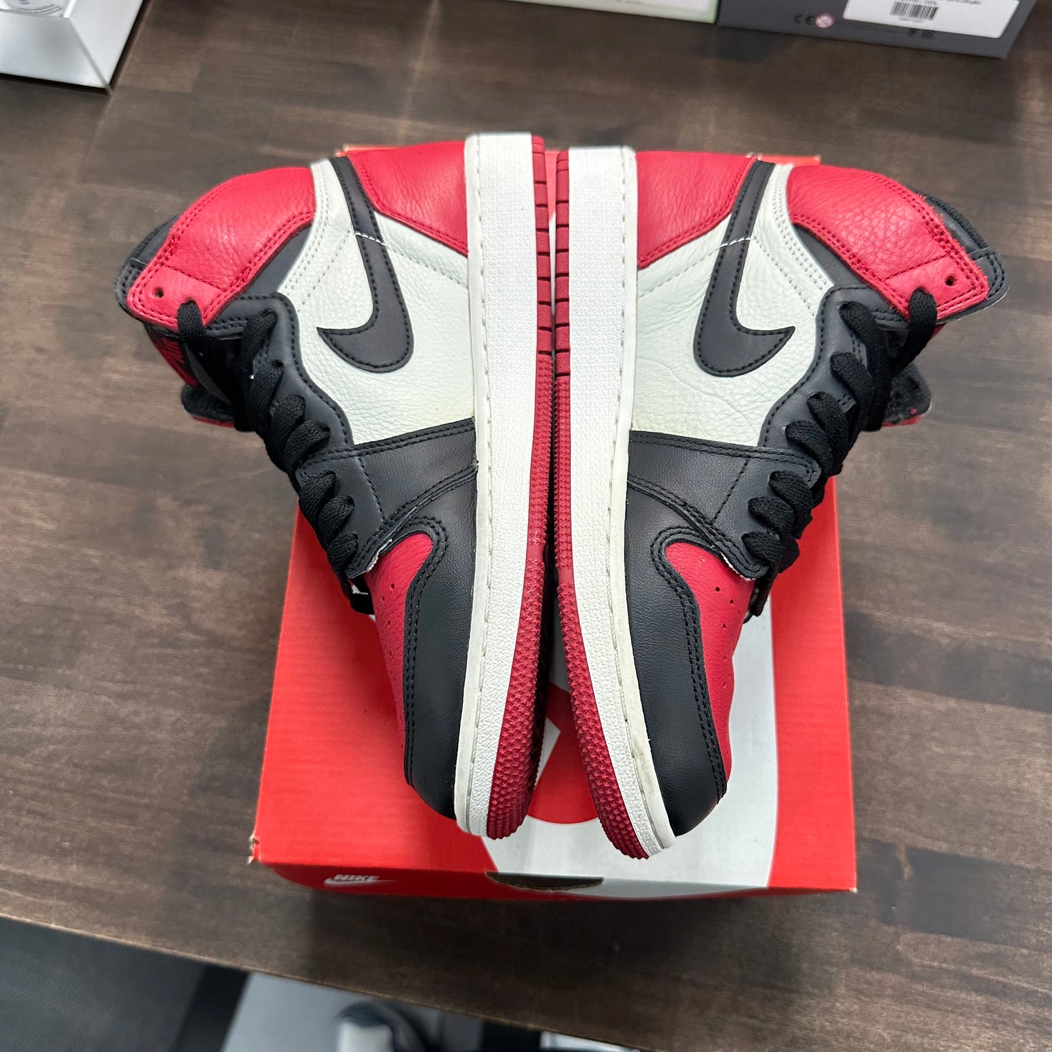 Bred Toe Jordan 1 High (GS) (USED, No Box)