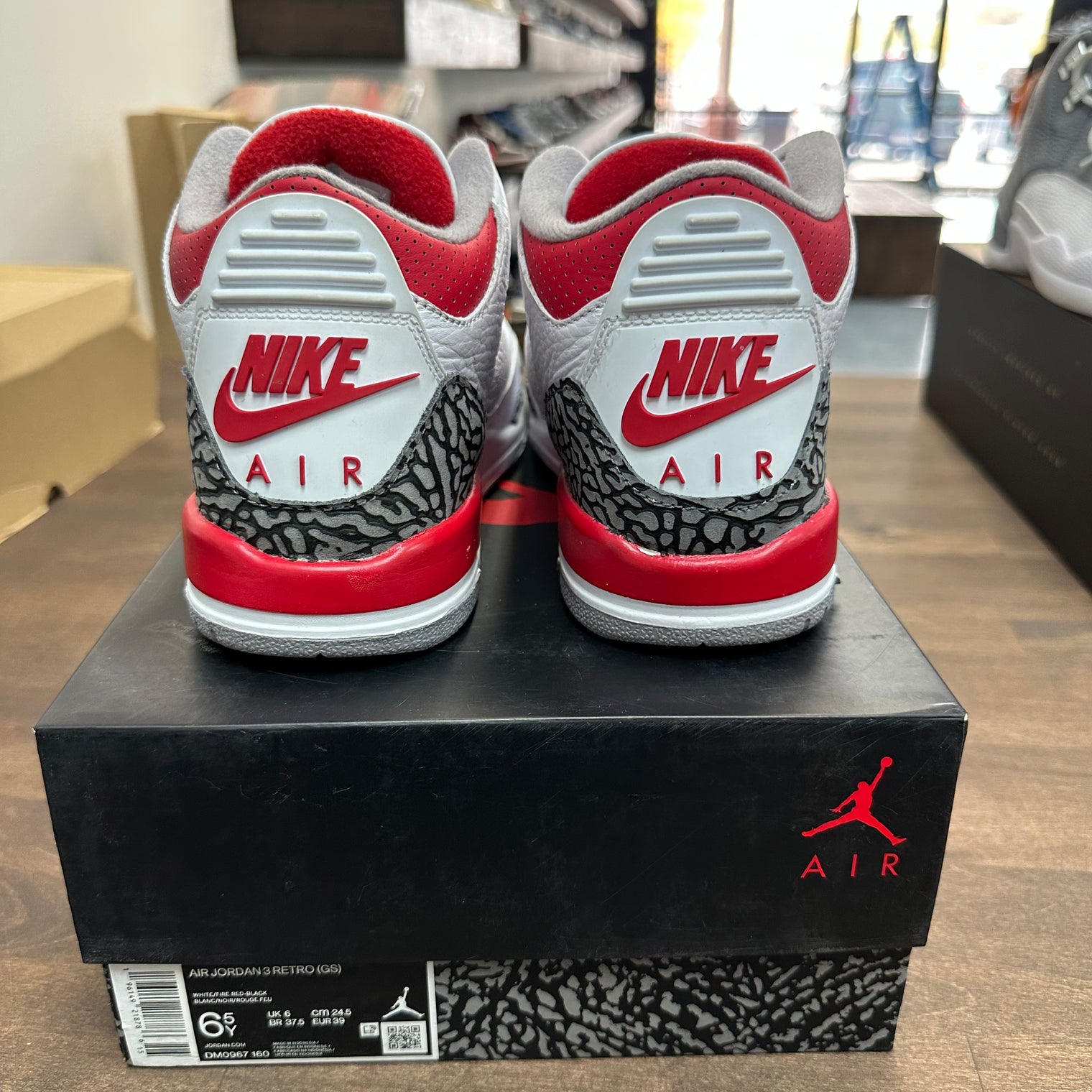 Fire Red Jordan 3 (GS) (USED)