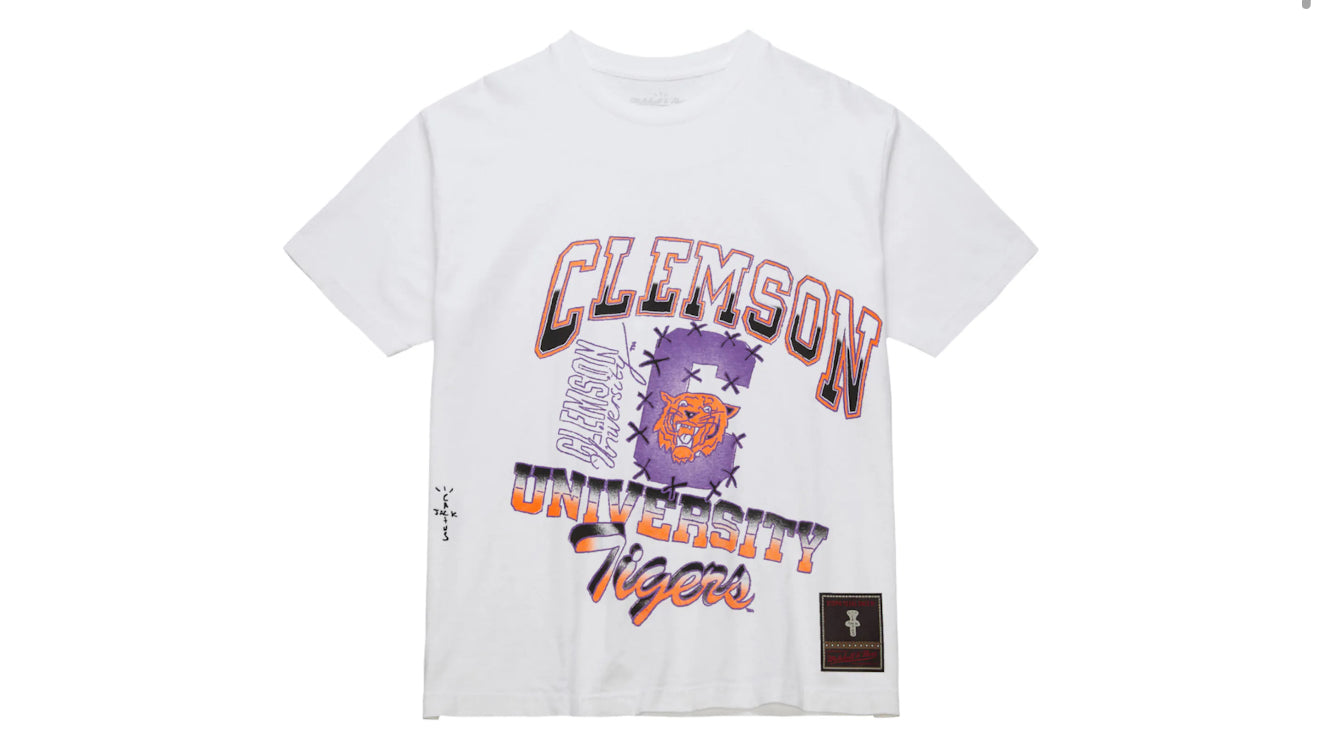 Travis Scott Mitchell Ness Clemson Tee
