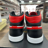 White Black Red Jordan 1 Mid (2022) (USED)