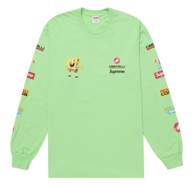 SpongeBob Supreme Castelli Racing L/S Tee Green