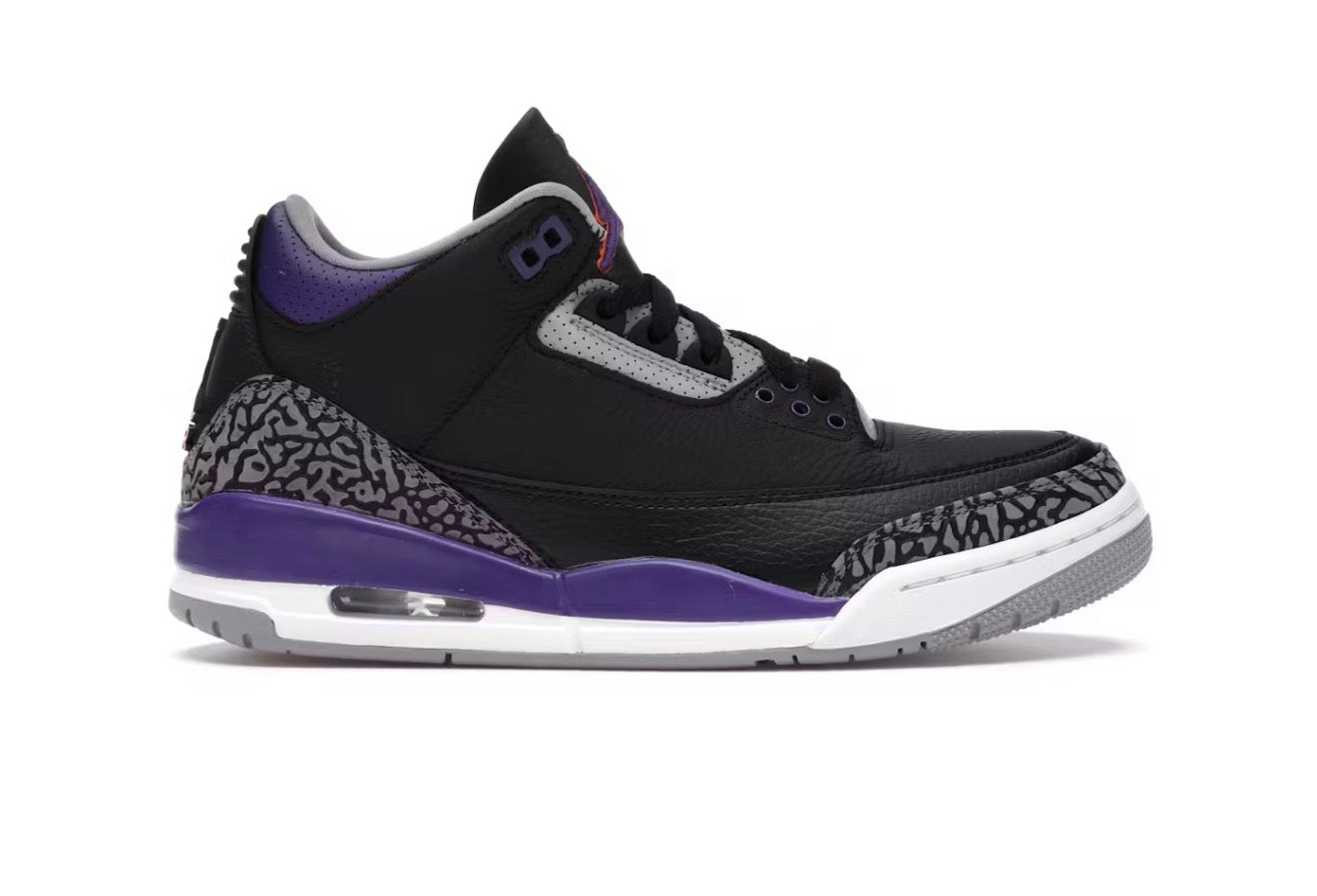 Black Court Purple Jordan 3