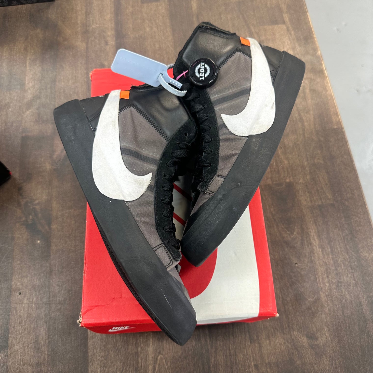Black Nike Off-White Blazer Mid (USED,NO BOX)