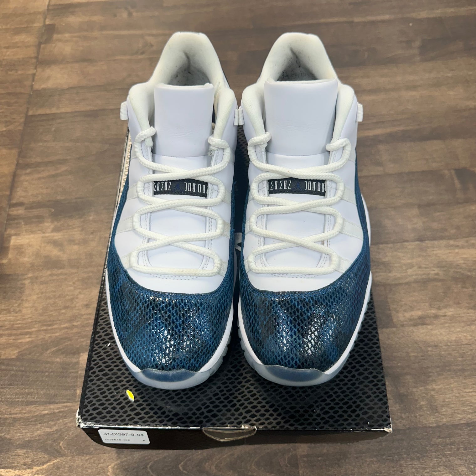 Navy Snakeskin Jordan 11 Low (USED)
