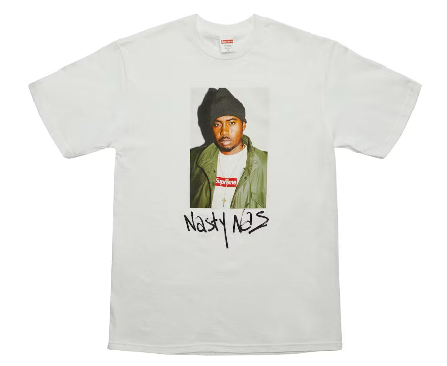 Supreme Nas Tee White