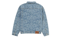 Supreme Script Jacquard Denim Trucker Jacket (USED)