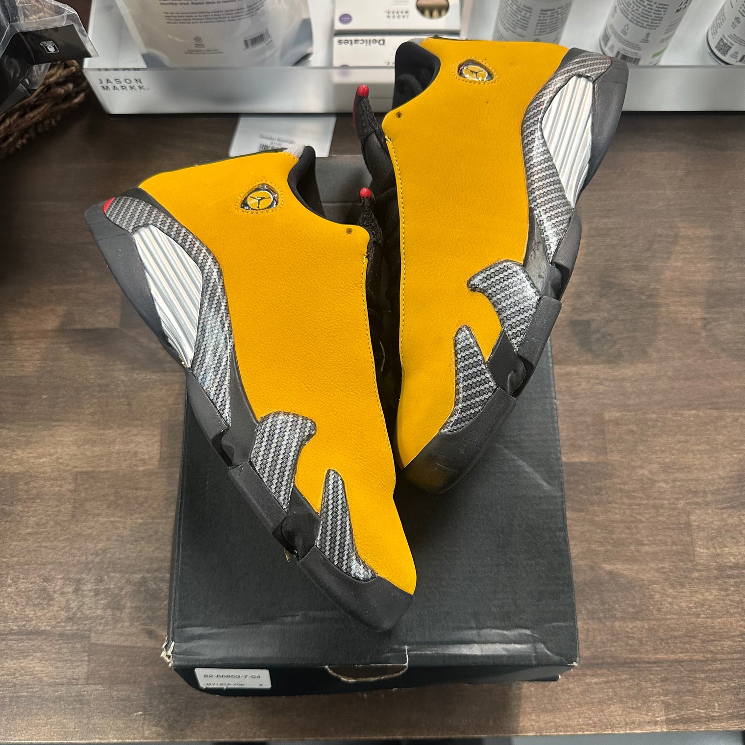 (GS) Ferrari Yellow Jordan 14 (USED)