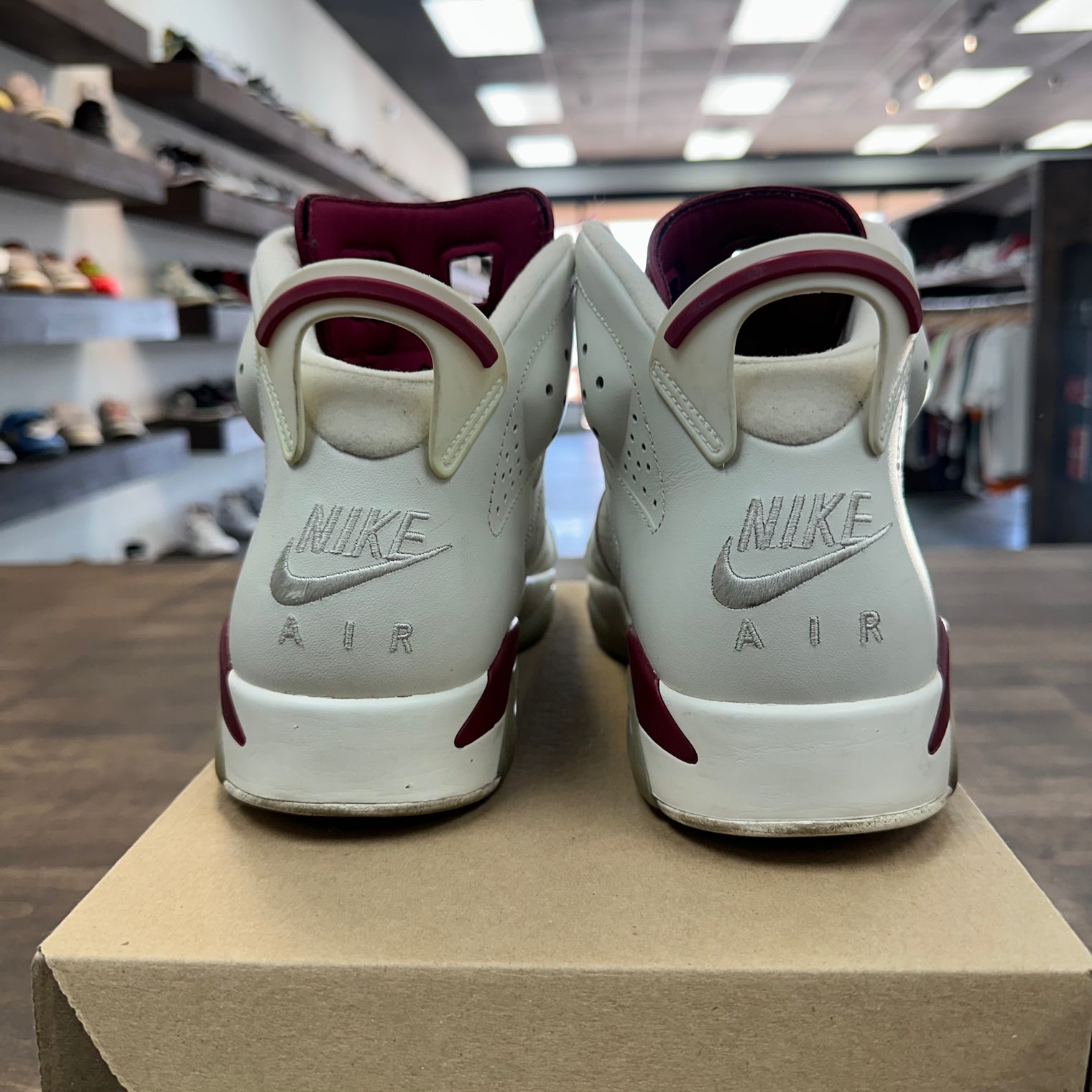 Maroon Jordan 6 (USED, No box)