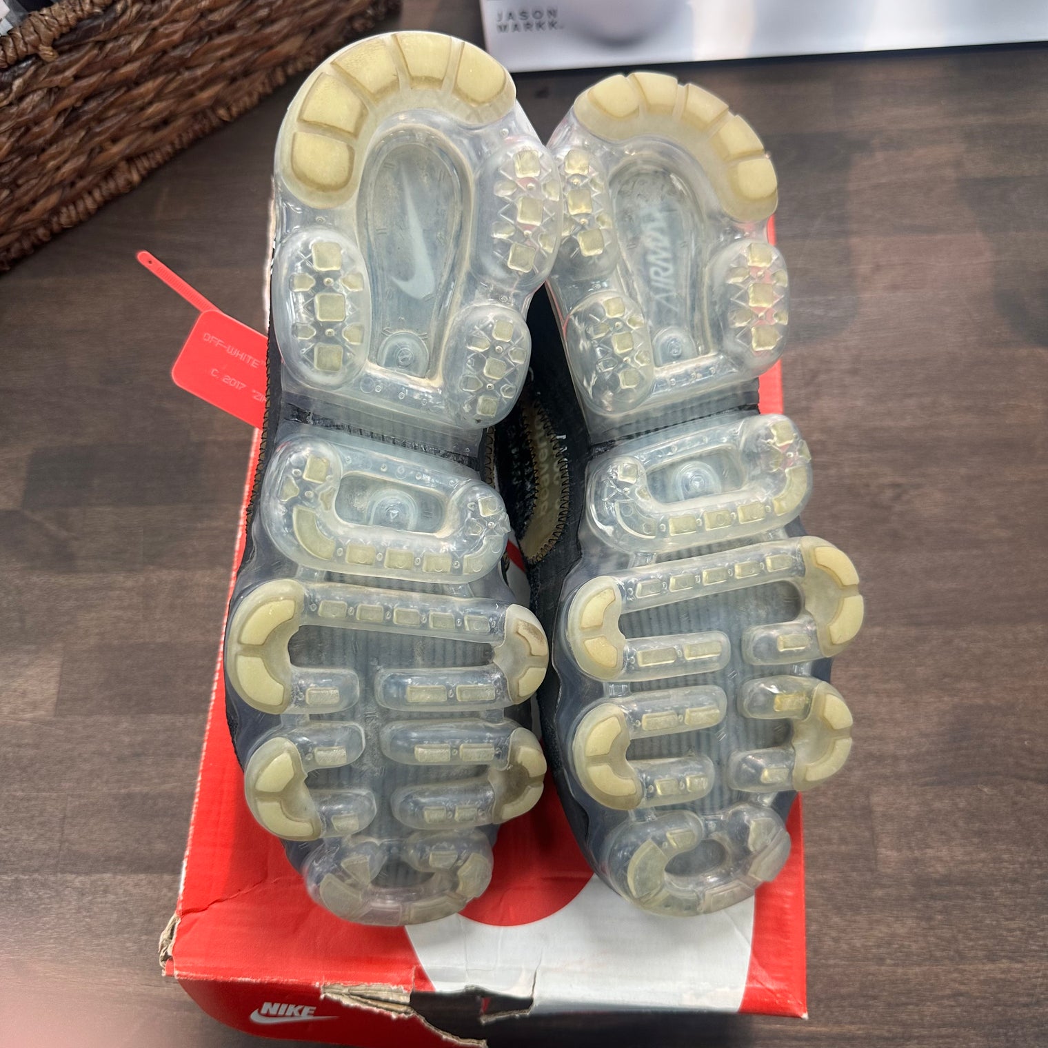 Off White Vapor Max Black (USED, No Box)