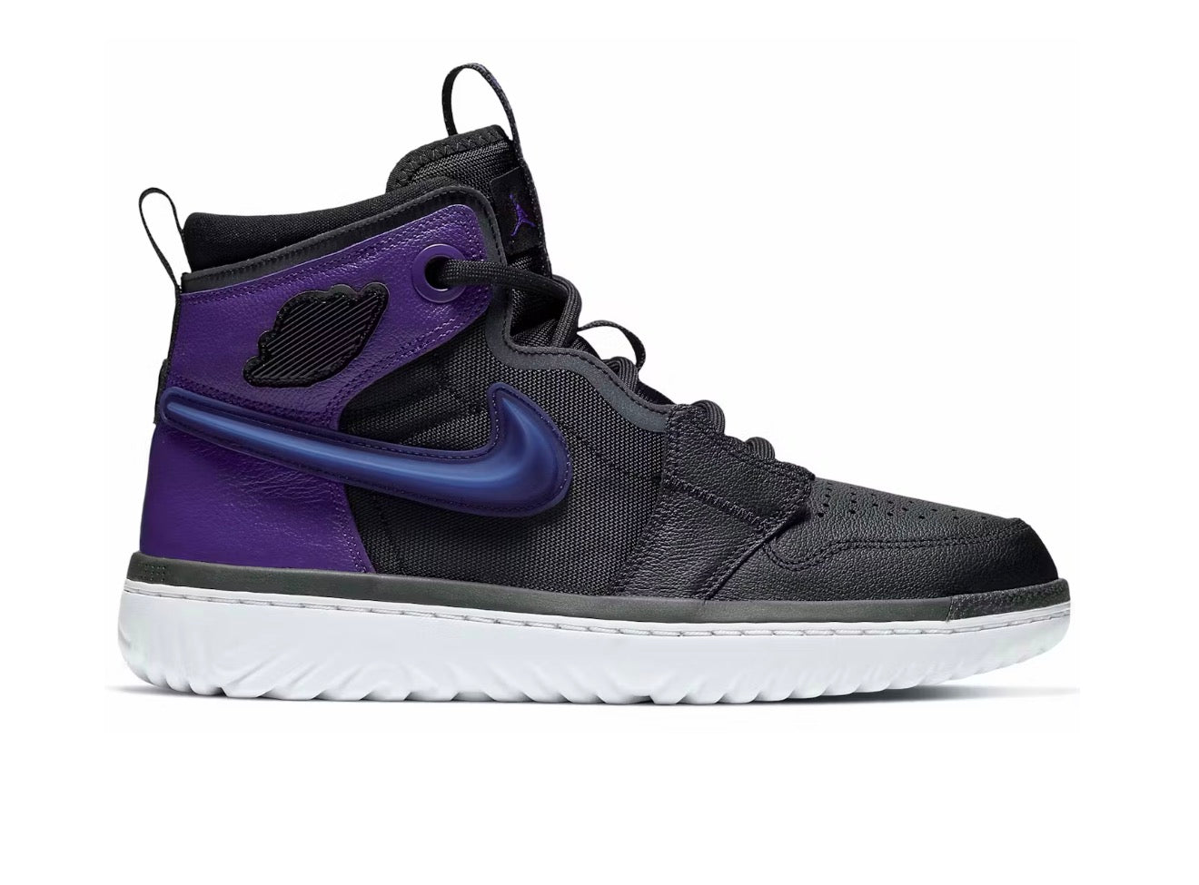 Black Court Purple Jordan 1 High React