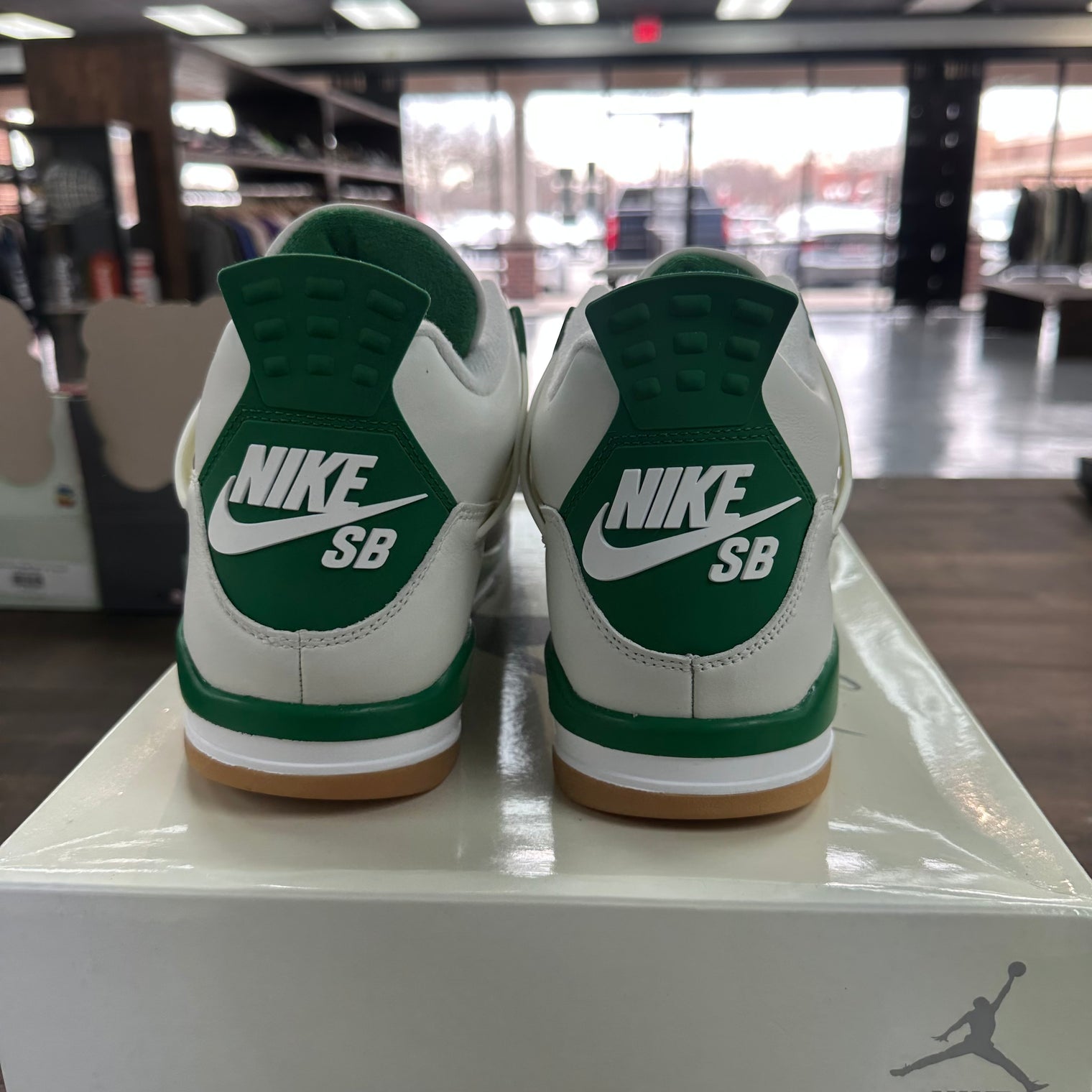 Pine Green Jordan 4 SB (Tried On)