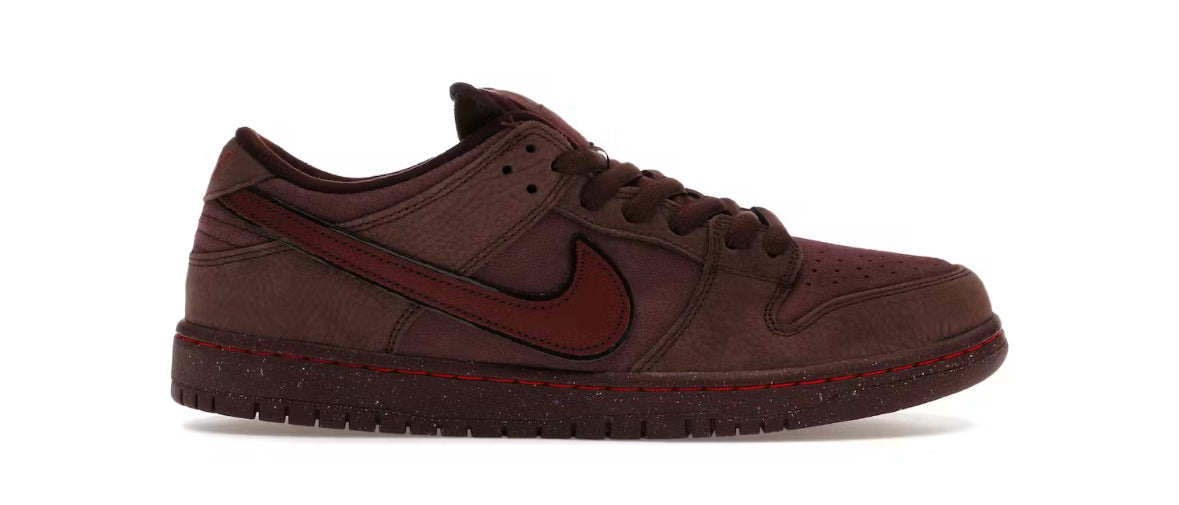 Burgundy City of Love Nike SB Dunk Low