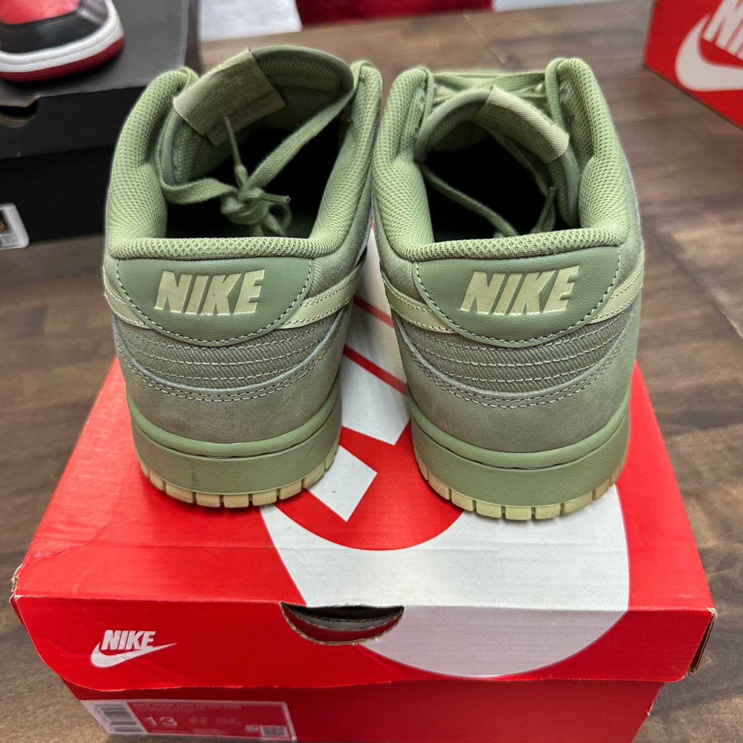 Oil Green Olive Aura Dunk Low (USED)
