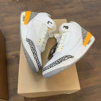 (W) Laser Orange Jordan 3 (USED,No Box)
