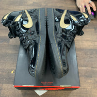 Black Metallic Gold Jordan 1 High (USED,No Box Top)