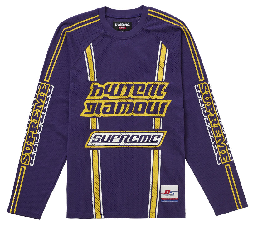 Hysteric Glamour Supreme Mesh Jersey Purple