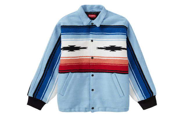 Light Blue Supreme Tlaxcala Blanket Jacket